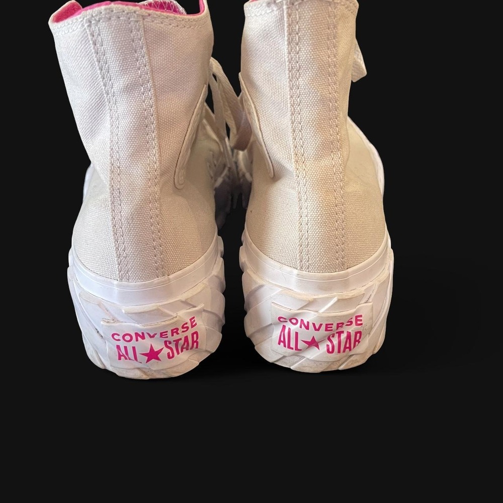 Converse Chuck Taylor All Star Lugged 2.0 White Pink High Top Platform 571676C - Picture 5 of 7